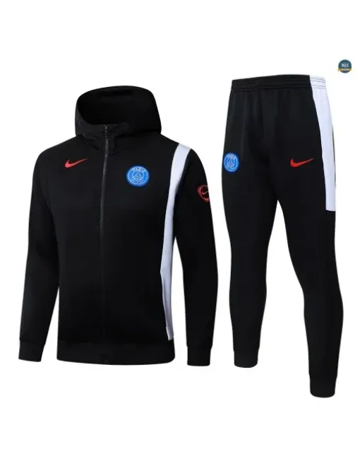 Veste Survetement foot à capuche PSG 2026/27 Noir