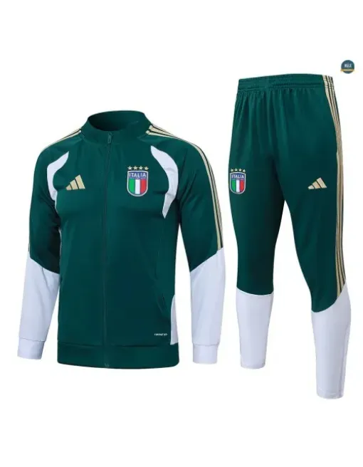 Veste Survetement foot Italie 2026/27 vert noirâtre