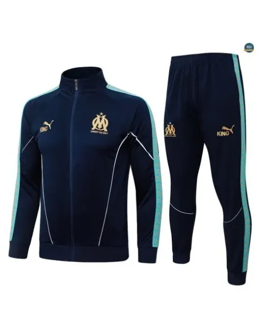 Veste Survetement foot Marseille 2026/27 Bleu Marine