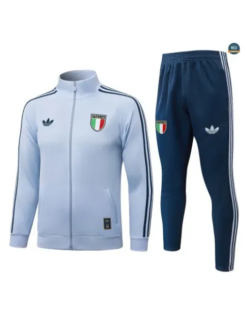 Acheter Veste Survetement Enfant Foot Italie 2026/27 Bleu Clair