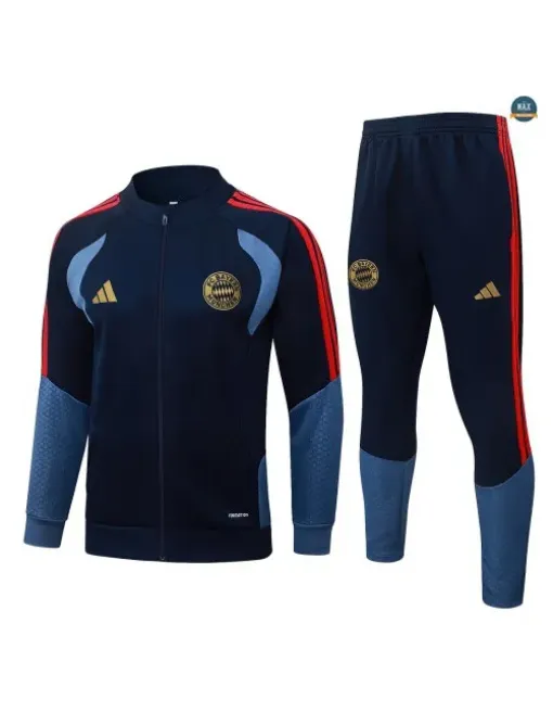 Acheter Veste Survetement Foot Bayern Munich 2026/27 Bleu Marine
