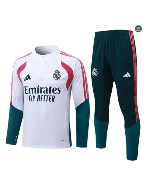 Marque Survetement Foot Real Madrid 2026/27 Blanc/Rose