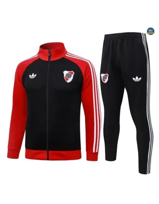 Marque Veste Survetement Foot River Plate 2026/27 Noir