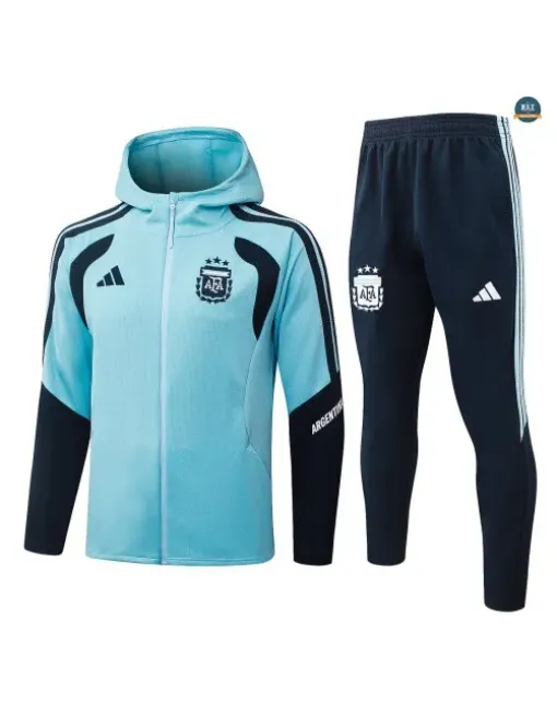 Veste Survetement Enfant Foot Argentine à capuche 2026/2