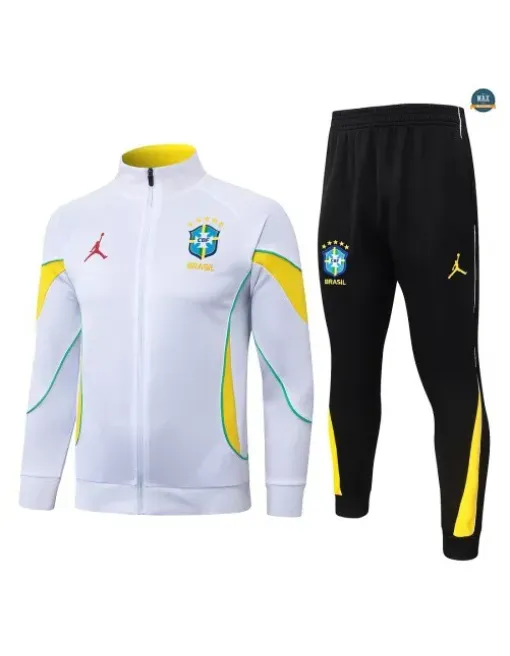 Veste Survetement Foot Brésil 2026/27 Blanc