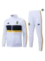 Marque Veste Survetement Foot Real Madrid 2026/27 Blanc/Vert/Jau