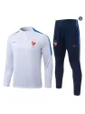 Soldes Survetement Foot France 2026/27 Blanc