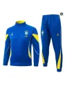 Veste Survetement Foot Brésil 2026/27 Blanc/Jaune